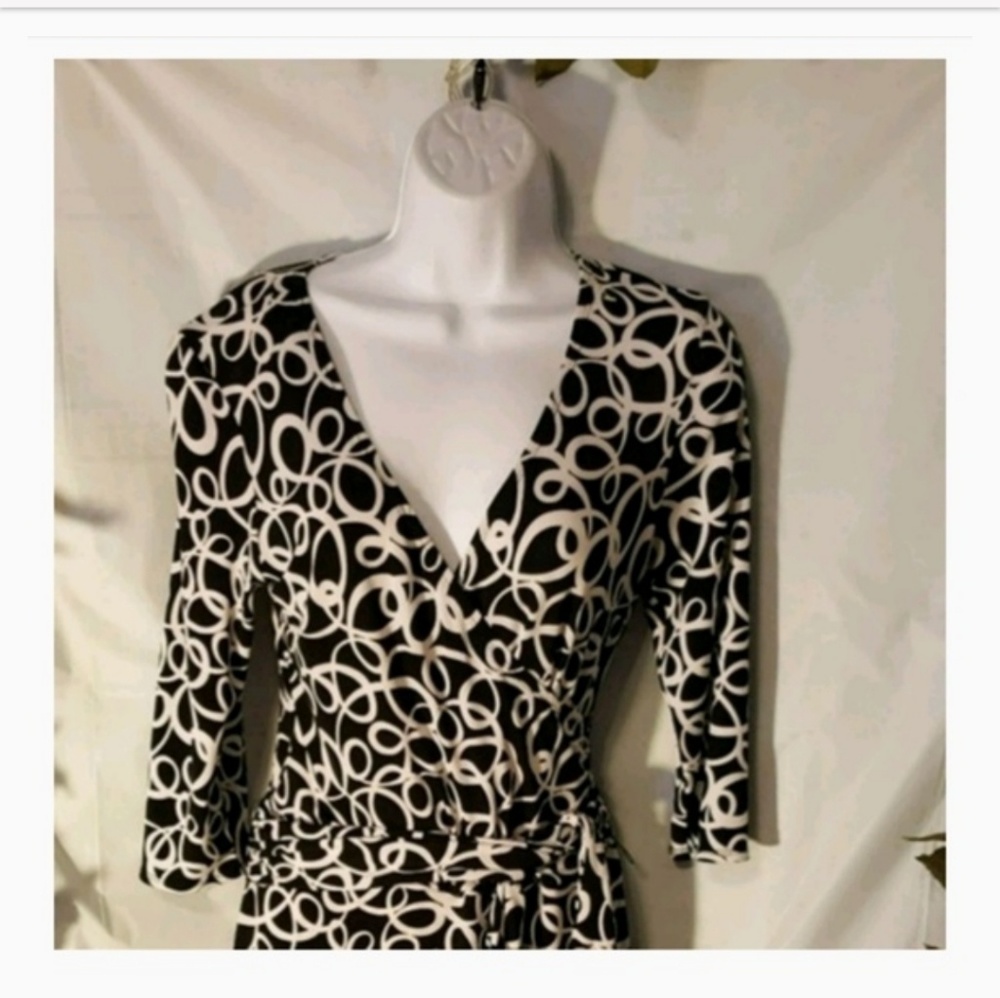 AB Studios Womens Wrap Dress - Sz Small - Picture 3 of 7
